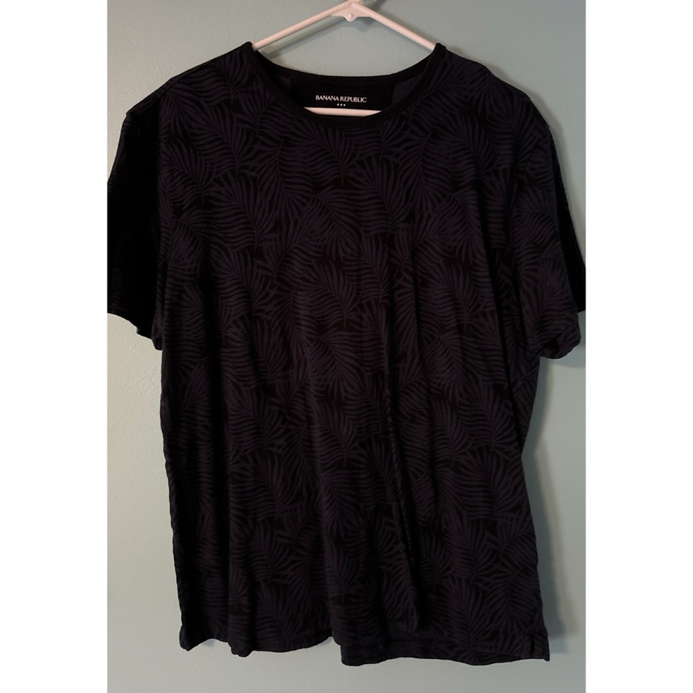 Banana Republic Palm Floral Pattern Shirt